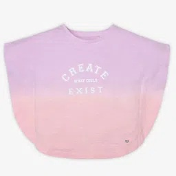 Ed-a-Mamma Girls Typography Dyed Bio Finish Applique T-shirt-image-21