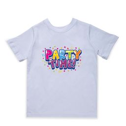 KAVEE Boys White Printed Bio Finish Cotton T-shirt-image-75