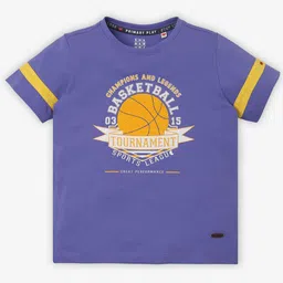Ed-a-Mamma Boys Printed Bio Finish Applique T-shirt-image-61