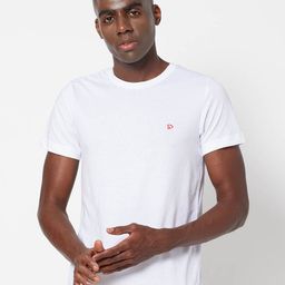 SPORTO Men White Solid Cotton T-shirt-image-77