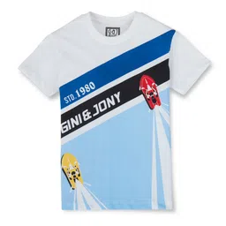 Gini and Jony Boys Printed Cotton T-shirt-image-67