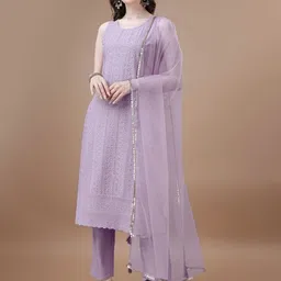 Shopping Queen Ethnic Motifs Embroidered Regular Kurta with Trousers & Dupatta-picture-35