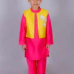 LIL DRAMA Girls Regular Kurta with Sharara & With Dupatta-image-60