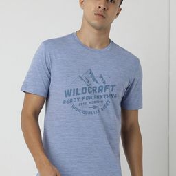 Wildcraft Typography Printed Round Neck Short Sleeves Anti Odour T-shirt-image-58