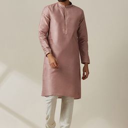 Twamev Mandarin Collar Regular Kurta With Churidar & Nehru Jacket-image-64
