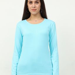 Fleximaa Women Blue T-shirt-image-94