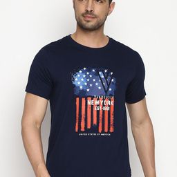 Van Heusen Athleisure Chest Print Crew Neck Short Sleeve T-Shirt-image-50