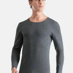 FCUK Ribbed Full Sleeves Thermal Top-image-6
