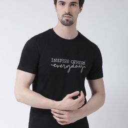 Friskers Men Black Typography Printed T-shirt-image-101