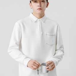 HERE&NOW Men Long Sleeves Ribbed Sweatshirt-picture-38