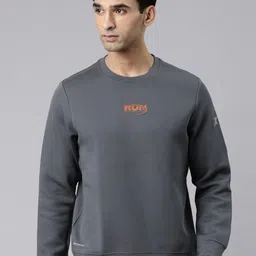 Xtep Typography Printed Round Neck Sweatshirt-40