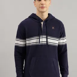 Beverly Hills Polo Club Colourblocked Hooded Cotton Pullover Sweatshirt-picture-19