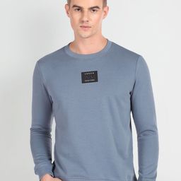 Arrow New York  Round Neck Cotton Pullover Sweatshirt-image-43