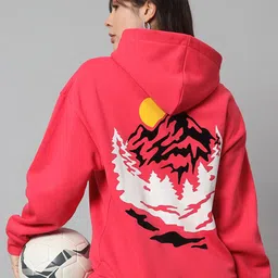 GRIFFEL Graphic Printed Hooded Pullover Sweatshirt-picture-54