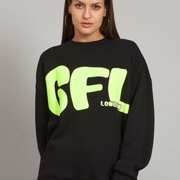 GRIFFEL Typography Printed Round Neck Pullover Sweatshirt-picture-32