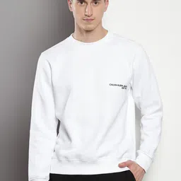 Calvin Klein Typography Printed Cotton Pullover-image-71