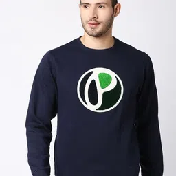Pepe Jeans Men Navy Blue Embroidered Sweatshirt-picture-34