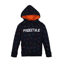 PLUM TREE Boys Navy Blue Printed Sweatshirt-image-0