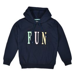 FUNKRAFTS Unisex Kids Navy Blue Printed Fleece Hooded Sweatshirt-image-19