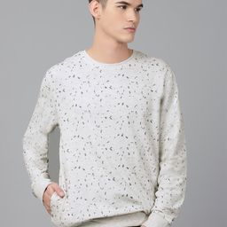 Richlook Men Off White Printed Sweatshirt-image-84