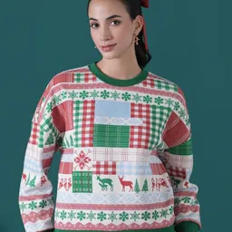 Muvazo Women Self Design Sweatshirt-picture-47