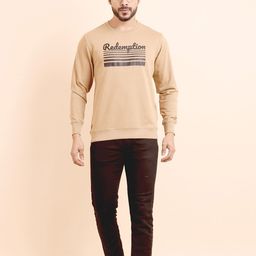berry blues Typography Printed Round Neck Cotton Sweatshirt-image-41