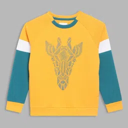 Blue Giraffe Boys Multicoloured Printed Sweatshirt-image-5