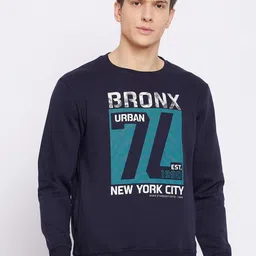 Duke Men Blue Printed Sweatshirt-image-31