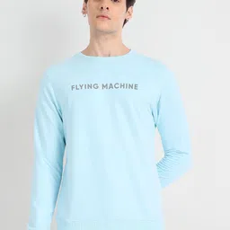 Flying Machine Typography Printed Cotton Sweatshirt-picture-6