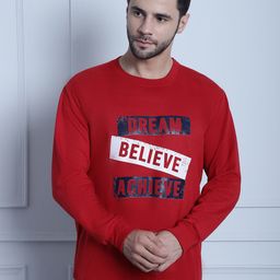 mack jonney VIMAL JONNEY Typography Printed Fleece Sweatshirt-picture-4