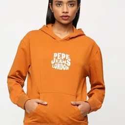Pepe Jeans Typography Printed Hooded Pure Cotton Pullover-picture-39
