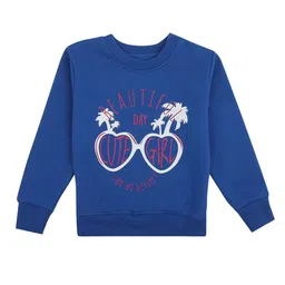 DYCA Girls Blue Cotton Printed Sweatshirt-picture-24