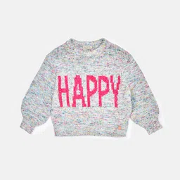 Angel & Rocket Girls Typography Printed Acrylic Pullover Sweatshirt-image-19