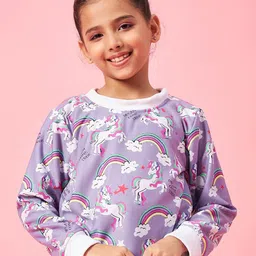 pspeaches Girls Conversational Printed Pullover Sweatshirt-image-72