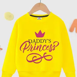 KUCHIPOO Girls Typography Printed Fleece Sweatshirt-picture-52