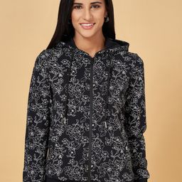 Honey by Pantaloons Floral Printed Hooded Cotton Sweatshirt-picture-23