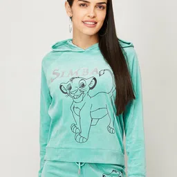 Ginger by Lifestyle Women Green Printed Sweatshirt-image-16