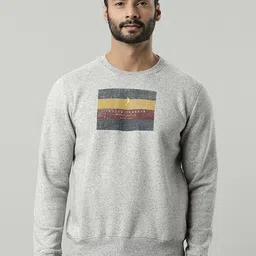 Indian Terrain Round Neck Long Sleeves Pullover-image-24