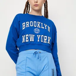 max Typography Printed Pure Cotton Sweatshirt-23