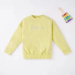 Ed-a-Mamma Girls Green Printed Sweatshirt-image-30