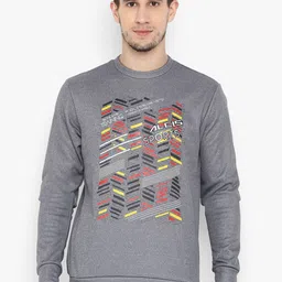 Alcis Printed Round Neck Sweatshirt-image-86