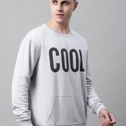 DOOR74 Men Printed Cotton Pullover Sweatshirt-image-40