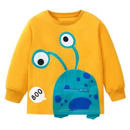 StyleCast Boys Yellow & Blue Graphic Printed Cotton Pullover-35