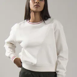 ONEWAY Women Striped Round Neck Sweatshirt-image-72