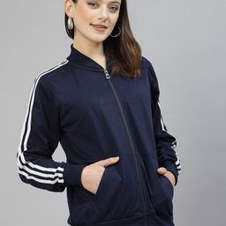 UZARUS Mandarin Collar Cotton Fleece Front-Open Sweatshirt-picture-17