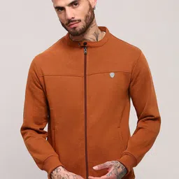 SHOWOFF Men Solid Front-Open Sweatshirt-picture-0
