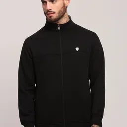 SHOWOFF Men Mock Collar Front-Open Sweatshirt-picture-12