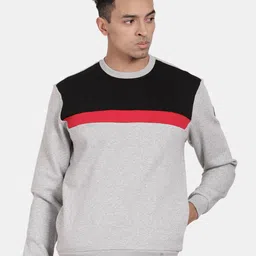 t-base Men Colourblocked Sweatshirt-picture-23