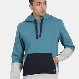 t-base Colourblocked Hooded Pullover Sweatshirt-picture-42