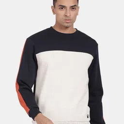 t-base Round Neck Colourblocked Pullover Sweatshirt-picture-22